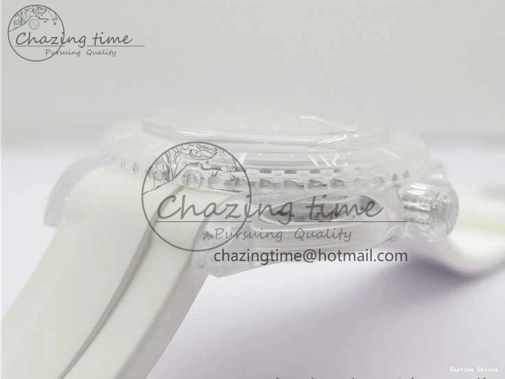 1219 Submariner Phantomlab Transparent KZF Best Edition Blue Fruit Dial on White Rubber Strap VR Classic 2563